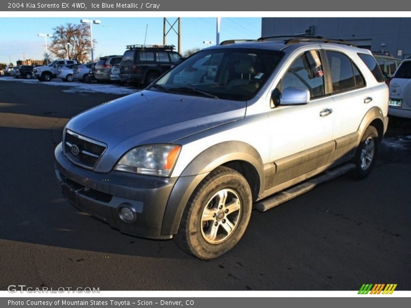 Ice Blue Metallic / Gray 2004 Kia Sorento EX 4WD