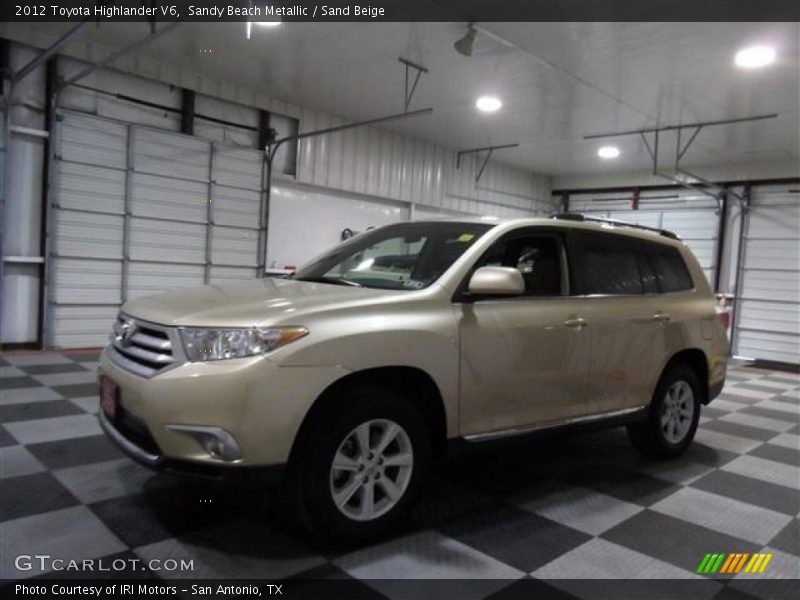 Sandy Beach Metallic / Sand Beige 2012 Toyota Highlander V6