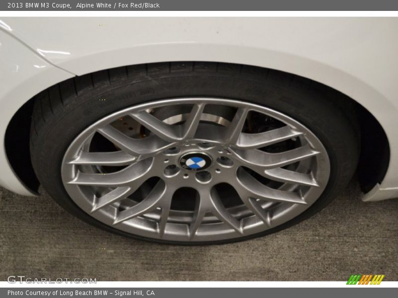Alpine White / Fox Red/Black 2013 BMW M3 Coupe