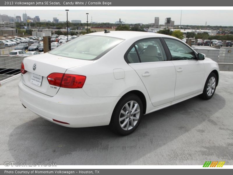 Candy White / Cornsilk Beige 2013 Volkswagen Jetta SE Sedan