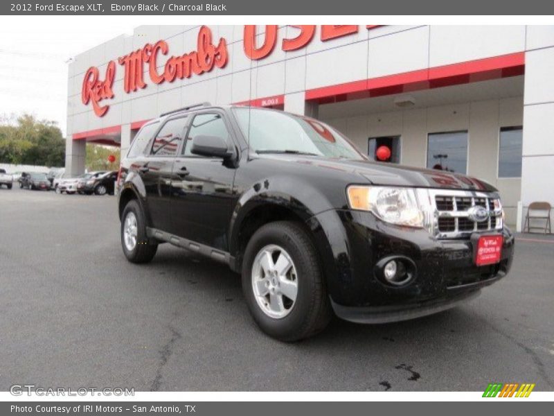 Ebony Black / Charcoal Black 2012 Ford Escape XLT