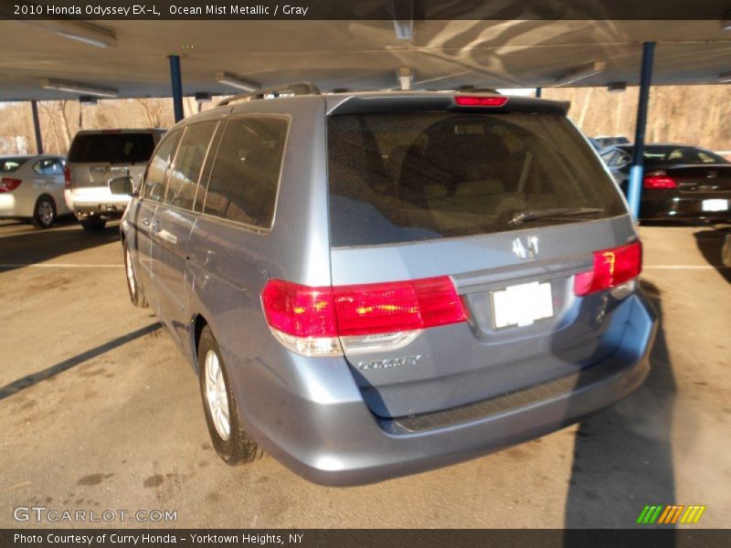 Ocean Mist Metallic / Gray 2010 Honda Odyssey EX-L