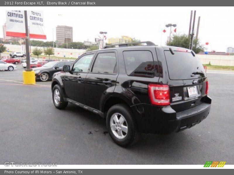 Ebony Black / Charcoal Black 2012 Ford Escape XLT
