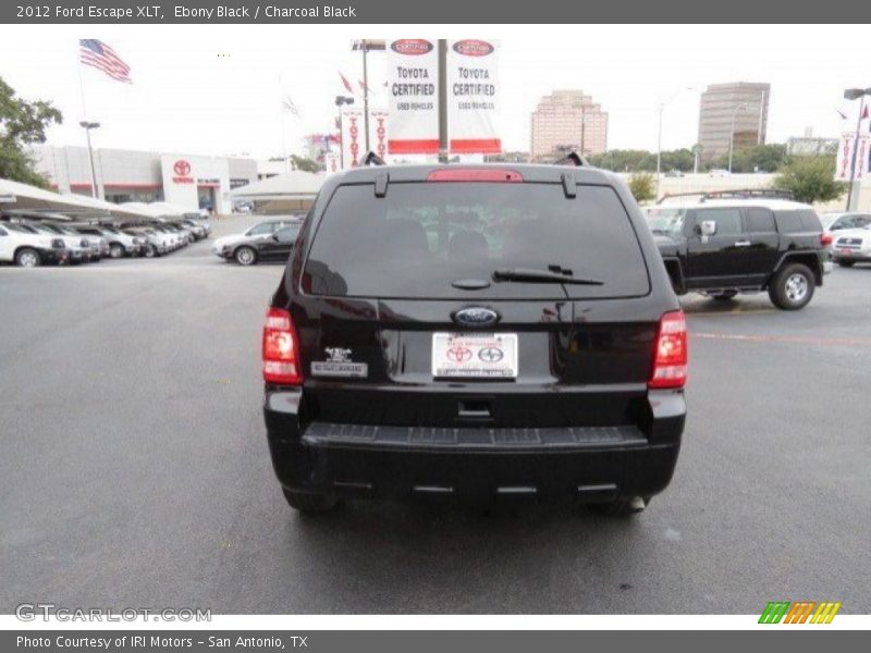 Ebony Black / Charcoal Black 2012 Ford Escape XLT