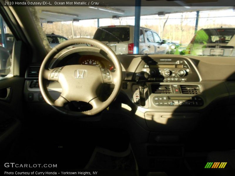 Ocean Mist Metallic / Gray 2010 Honda Odyssey EX-L