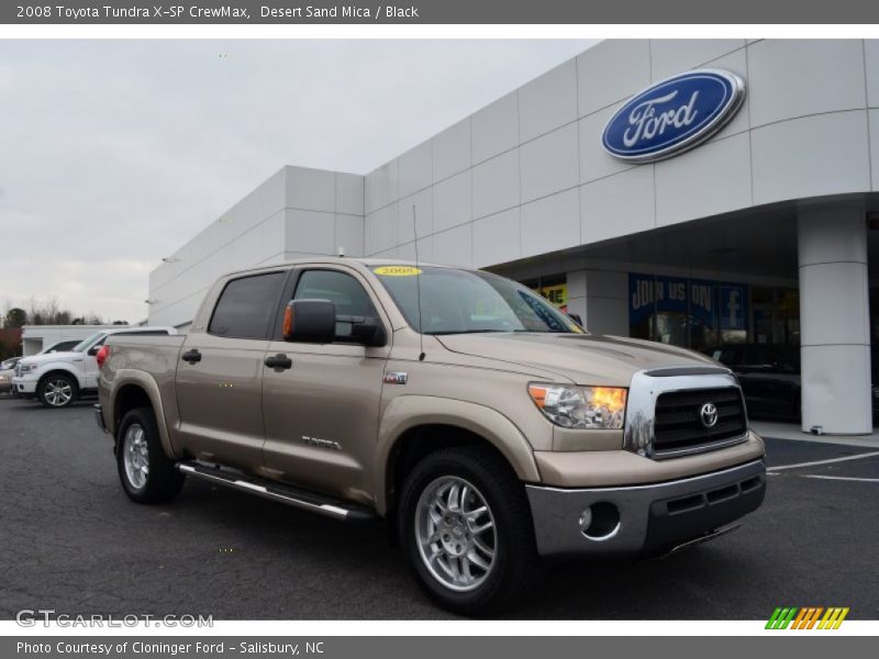 Desert Sand Mica / Black 2008 Toyota Tundra X-SP CrewMax