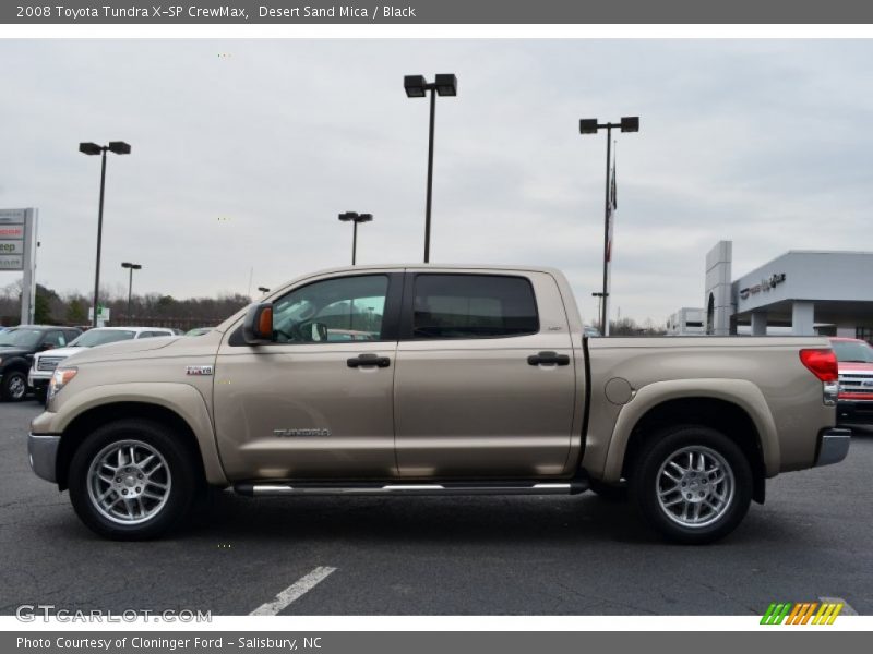Desert Sand Mica / Black 2008 Toyota Tundra X-SP CrewMax