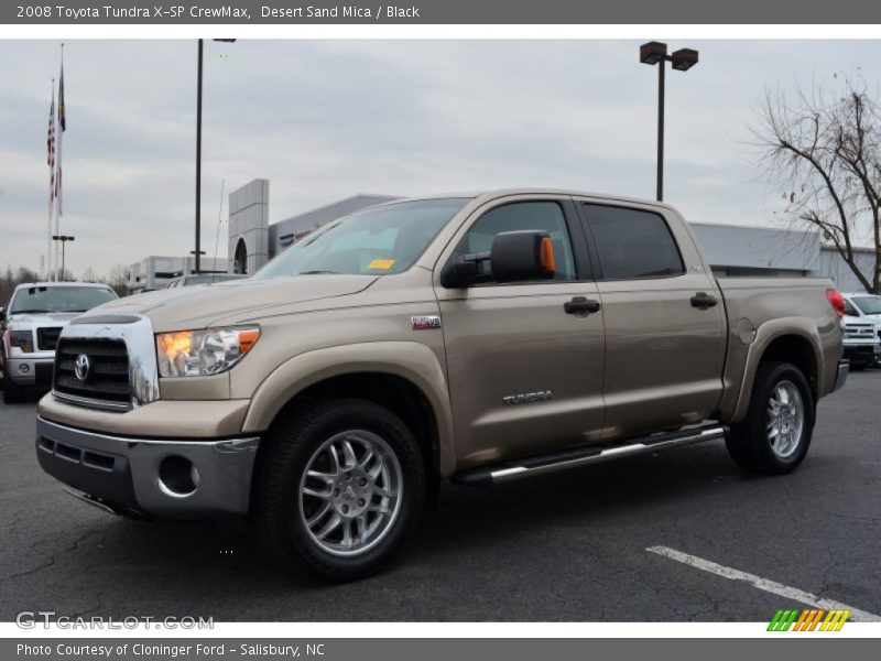 Desert Sand Mica / Black 2008 Toyota Tundra X-SP CrewMax