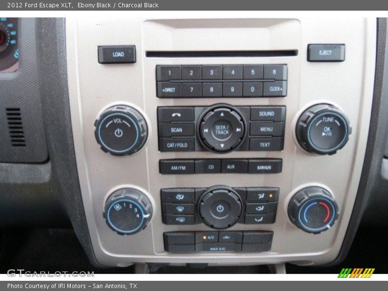 Ebony Black / Charcoal Black 2012 Ford Escape XLT