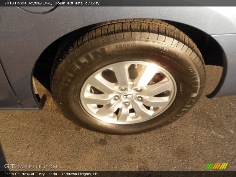 Ocean Mist Metallic / Gray 2010 Honda Odyssey EX-L