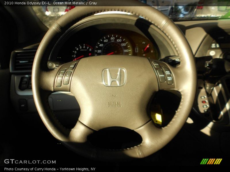 Ocean Mist Metallic / Gray 2010 Honda Odyssey EX-L