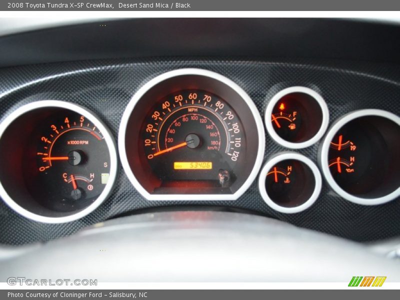 Desert Sand Mica / Black 2008 Toyota Tundra X-SP CrewMax