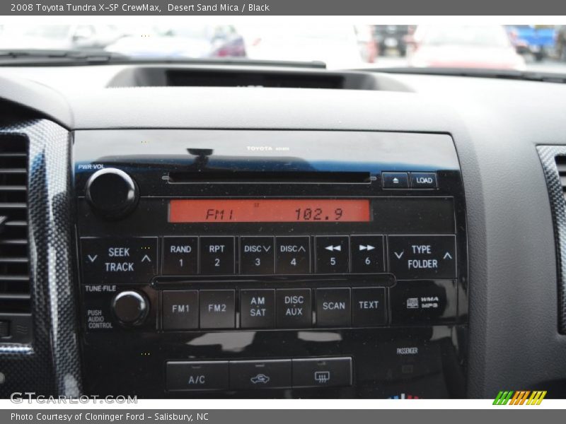Desert Sand Mica / Black 2008 Toyota Tundra X-SP CrewMax