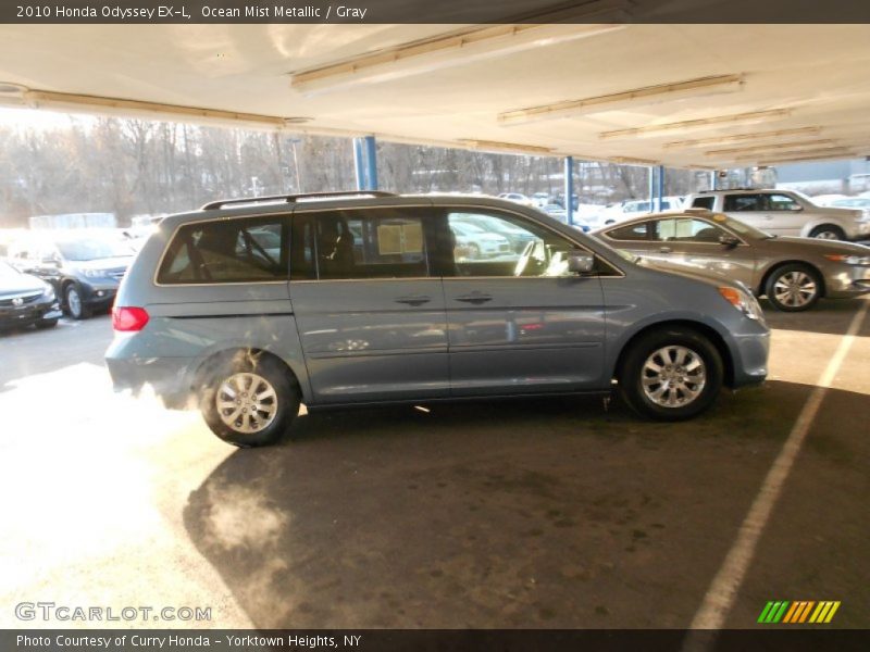 Ocean Mist Metallic / Gray 2010 Honda Odyssey EX-L