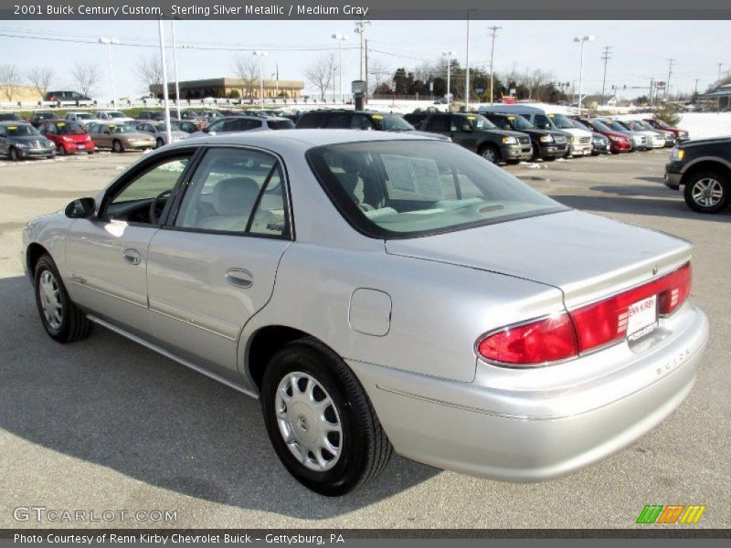 Sterling Silver Metallic / Medium Gray 2001 Buick Century Custom