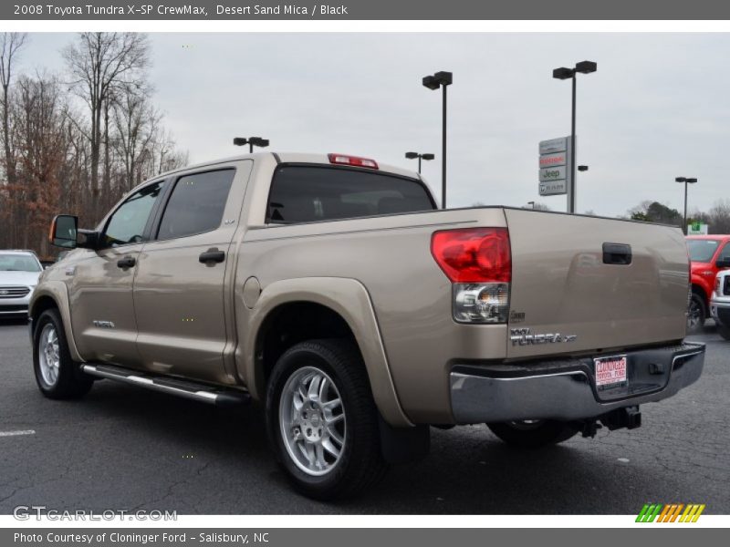 Desert Sand Mica / Black 2008 Toyota Tundra X-SP CrewMax