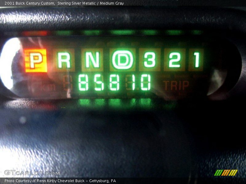 Sterling Silver Metallic / Medium Gray 2001 Buick Century Custom