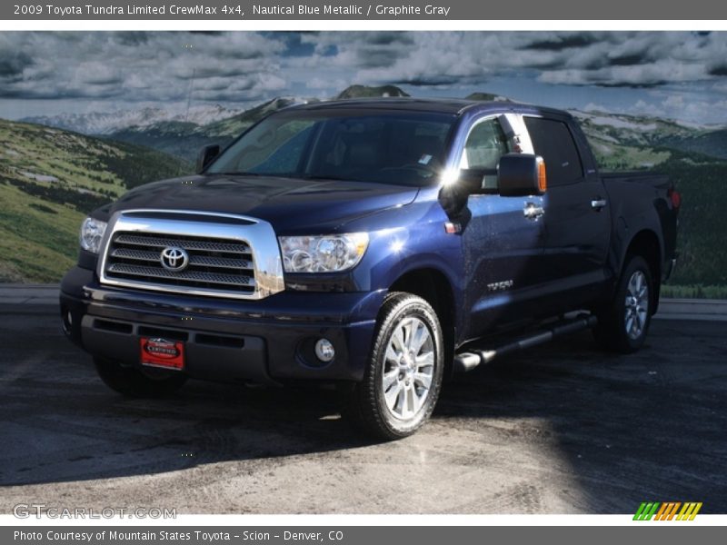 Nautical Blue Metallic / Graphite Gray 2009 Toyota Tundra Limited CrewMax 4x4
