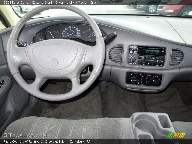 Sterling Silver Metallic / Medium Gray 2001 Buick Century Custom
