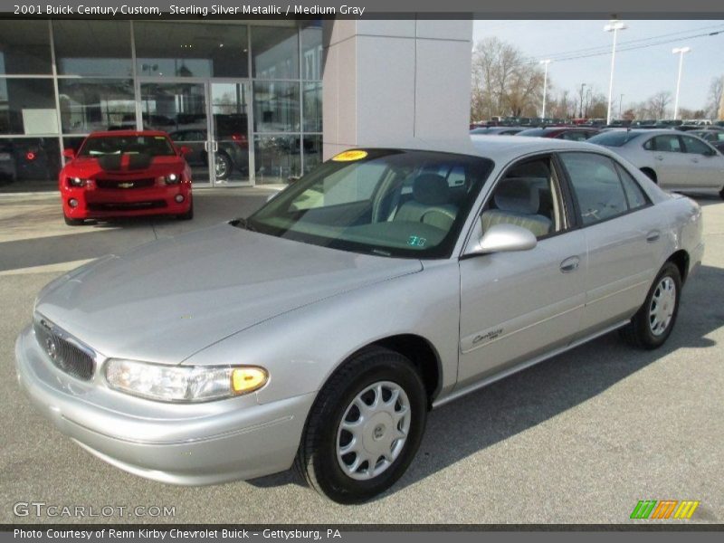 Sterling Silver Metallic / Medium Gray 2001 Buick Century Custom