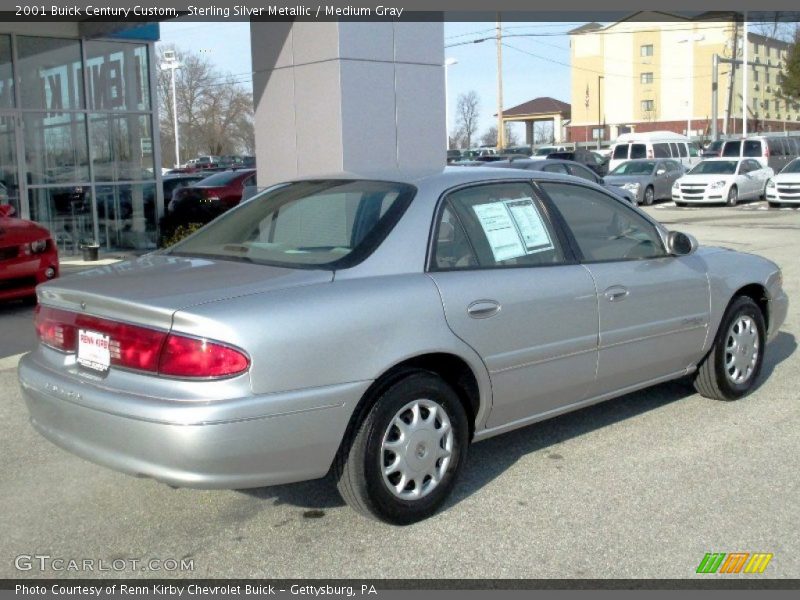 Sterling Silver Metallic / Medium Gray 2001 Buick Century Custom