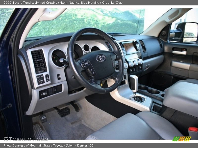 Nautical Blue Metallic / Graphite Gray 2009 Toyota Tundra Limited CrewMax 4x4
