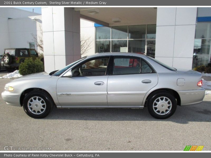 Sterling Silver Metallic / Medium Gray 2001 Buick Century Custom