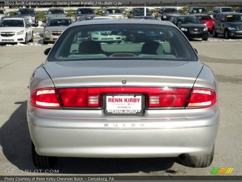 Sterling Silver Metallic / Medium Gray 2001 Buick Century Custom
