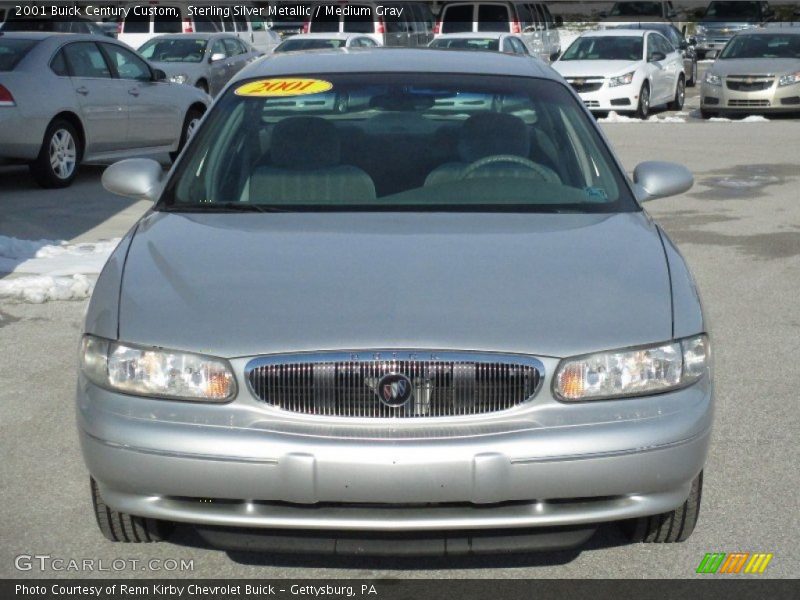 Sterling Silver Metallic / Medium Gray 2001 Buick Century Custom