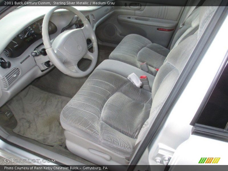 Sterling Silver Metallic / Medium Gray 2001 Buick Century Custom