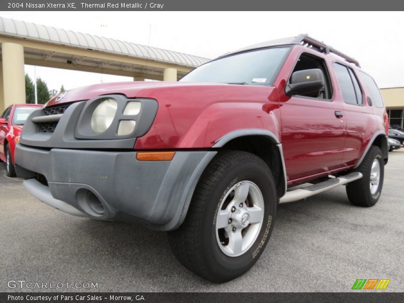 Thermal Red Metallic / Gray 2004 Nissan Xterra XE