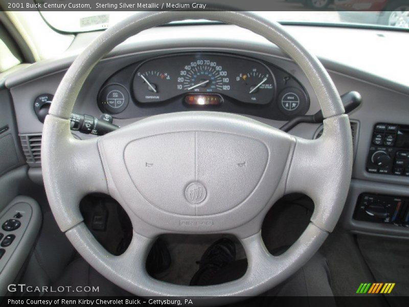 Sterling Silver Metallic / Medium Gray 2001 Buick Century Custom