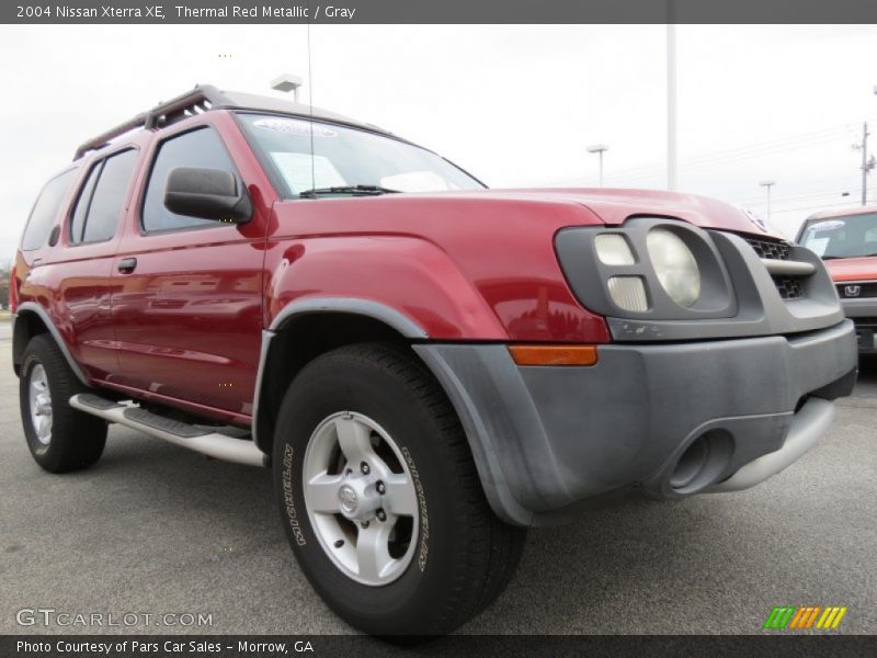 Thermal Red Metallic / Gray 2004 Nissan Xterra XE