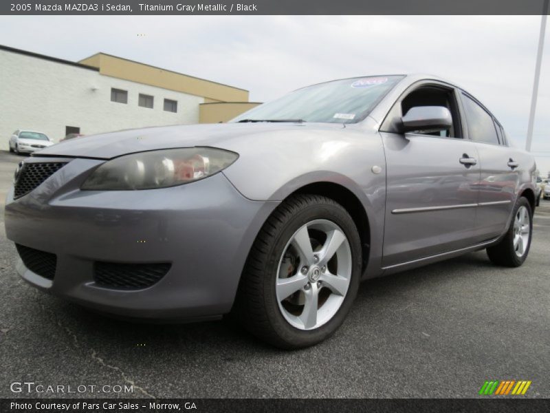 Titanium Gray Metallic / Black 2005 Mazda MAZDA3 i Sedan