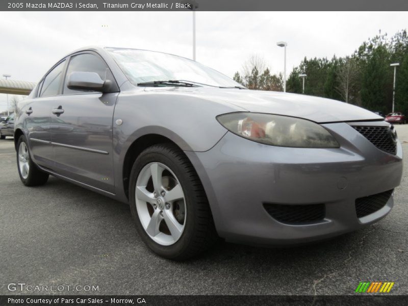 Titanium Gray Metallic / Black 2005 Mazda MAZDA3 i Sedan