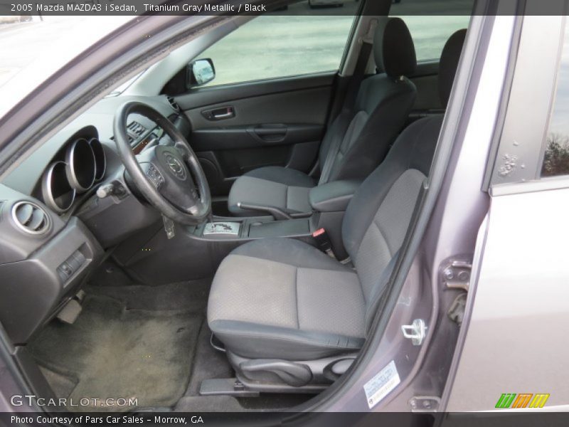 Titanium Gray Metallic / Black 2005 Mazda MAZDA3 i Sedan