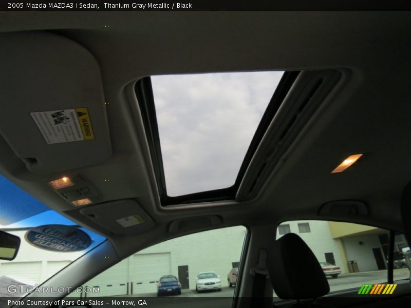 Titanium Gray Metallic / Black 2005 Mazda MAZDA3 i Sedan