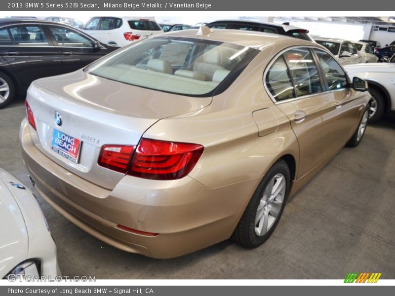 Milano Beige Metallic / Venetian Beige 2013 BMW 5 Series 528i Sedan