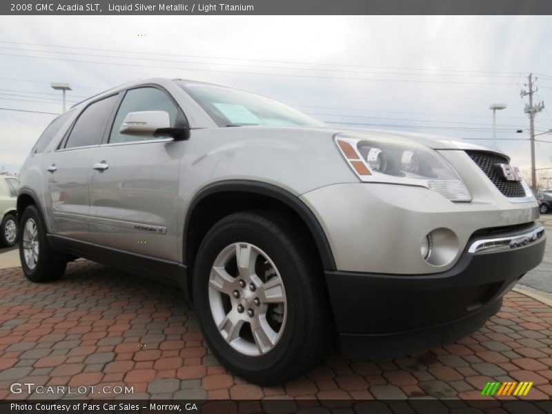 Liquid Silver Metallic / Light Titanium 2008 GMC Acadia SLT