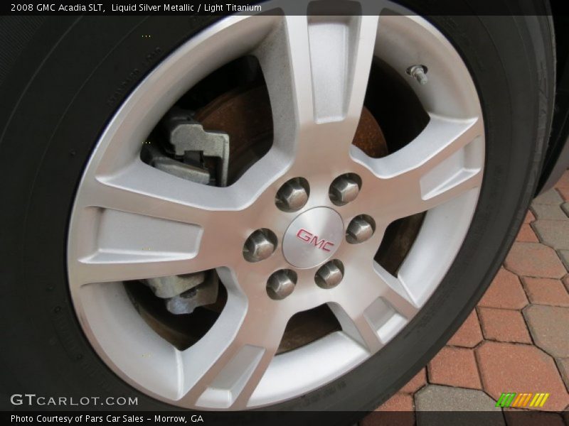 Liquid Silver Metallic / Light Titanium 2008 GMC Acadia SLT