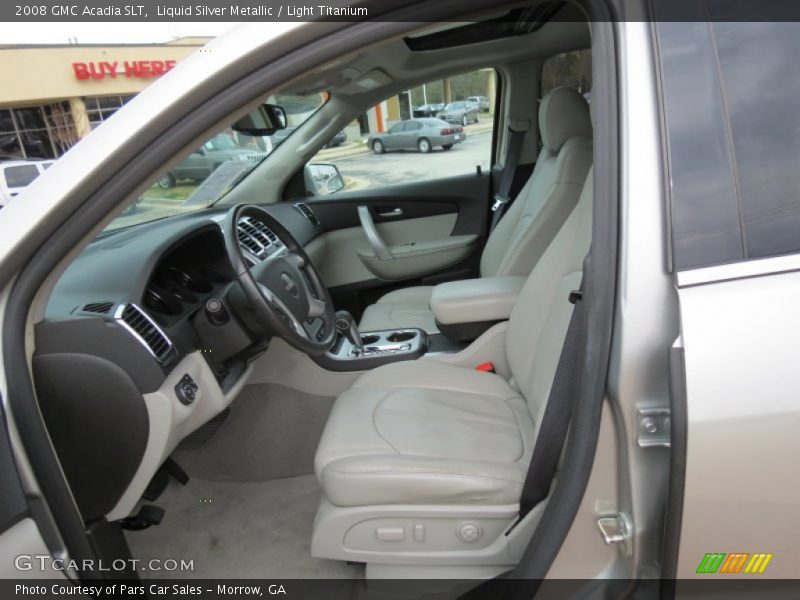 Liquid Silver Metallic / Light Titanium 2008 GMC Acadia SLT