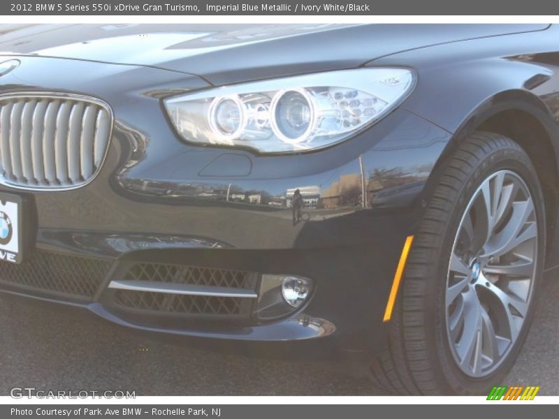 Imperial Blue Metallic / Ivory White/Black 2012 BMW 5 Series 550i xDrive Gran Turismo