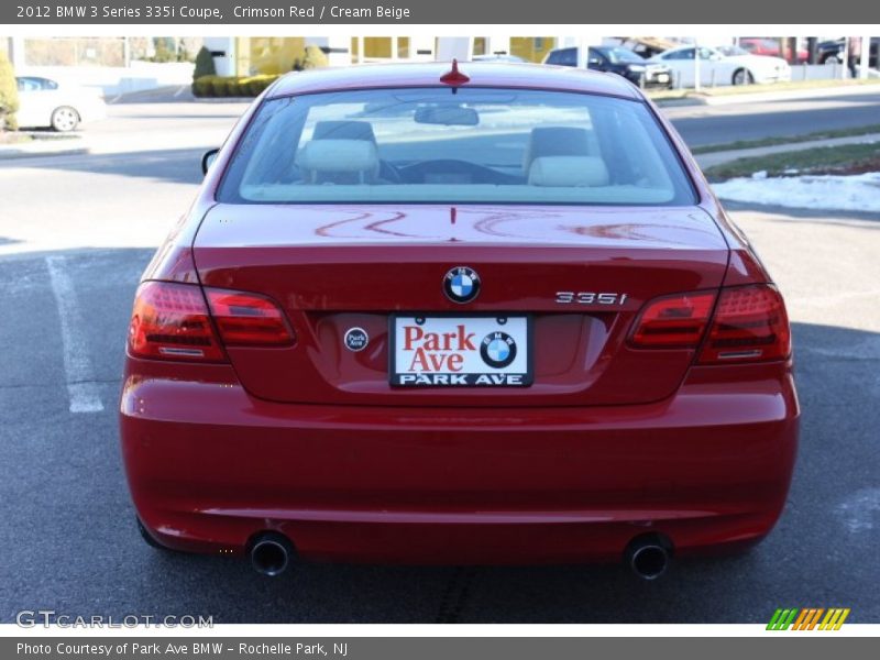 Crimson Red / Cream Beige 2012 BMW 3 Series 335i Coupe