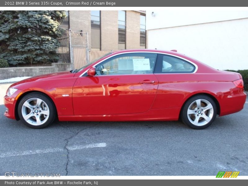 Crimson Red / Cream Beige 2012 BMW 3 Series 335i Coupe
