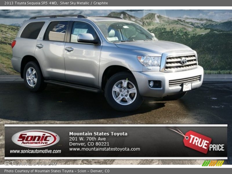Silver Sky Metallic / Graphite 2013 Toyota Sequoia SR5 4WD
