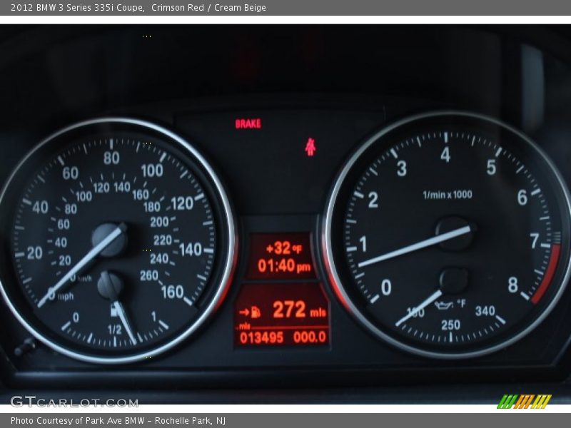 Crimson Red / Cream Beige 2012 BMW 3 Series 335i Coupe
