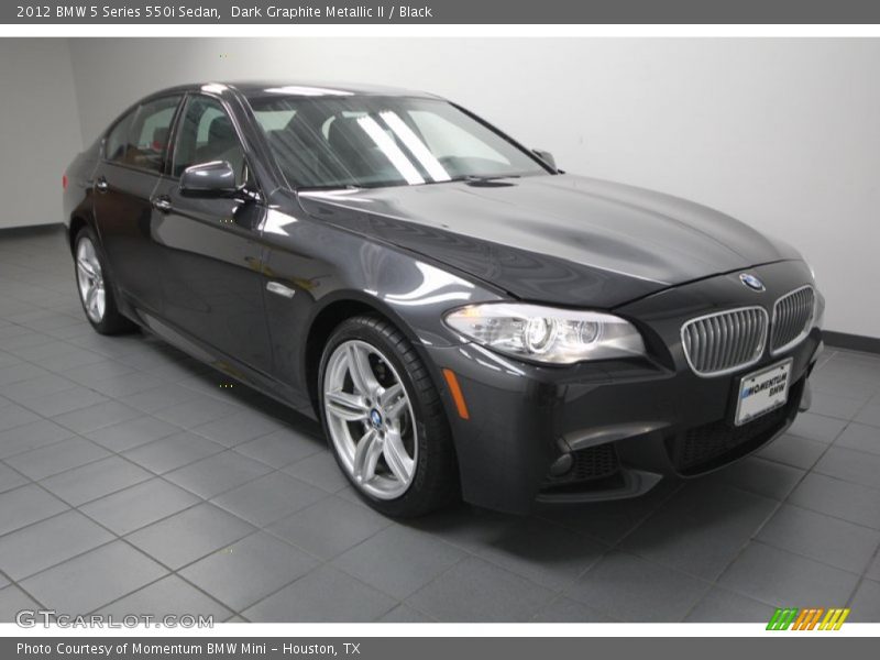 Dark Graphite Metallic II / Black 2012 BMW 5 Series 550i Sedan