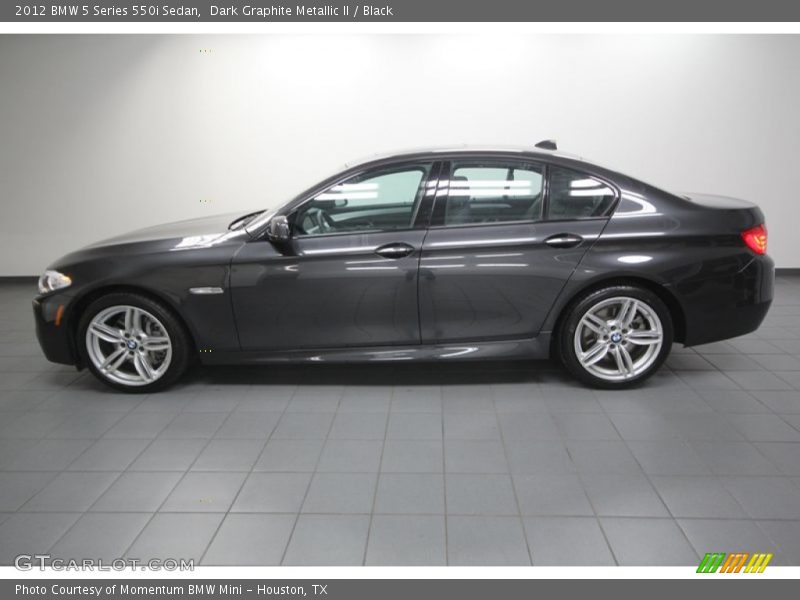 Dark Graphite Metallic II / Black 2012 BMW 5 Series 550i Sedan