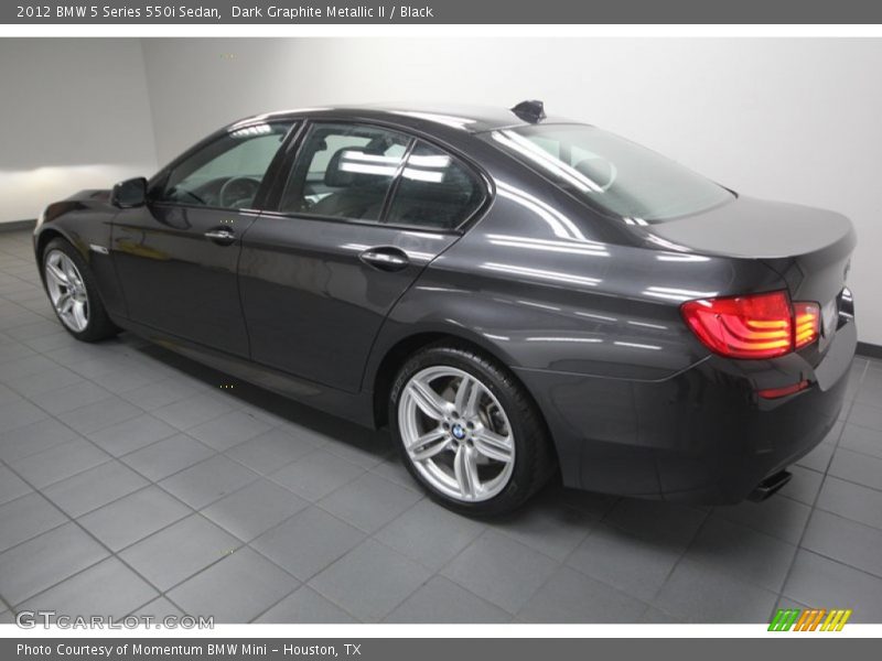 Dark Graphite Metallic II / Black 2012 BMW 5 Series 550i Sedan