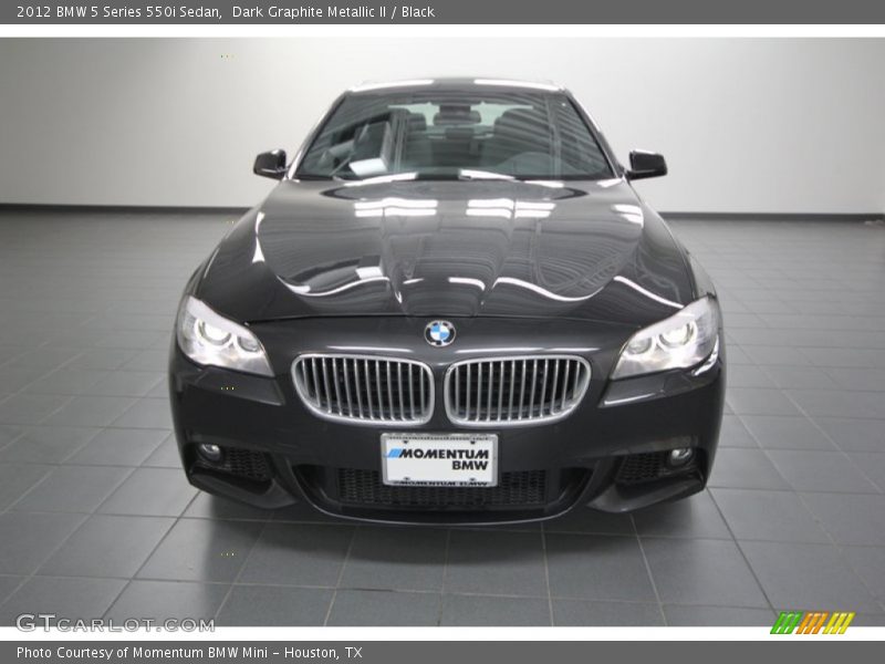 Dark Graphite Metallic II / Black 2012 BMW 5 Series 550i Sedan